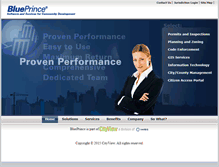 Tablet Screenshot of blueprince.com